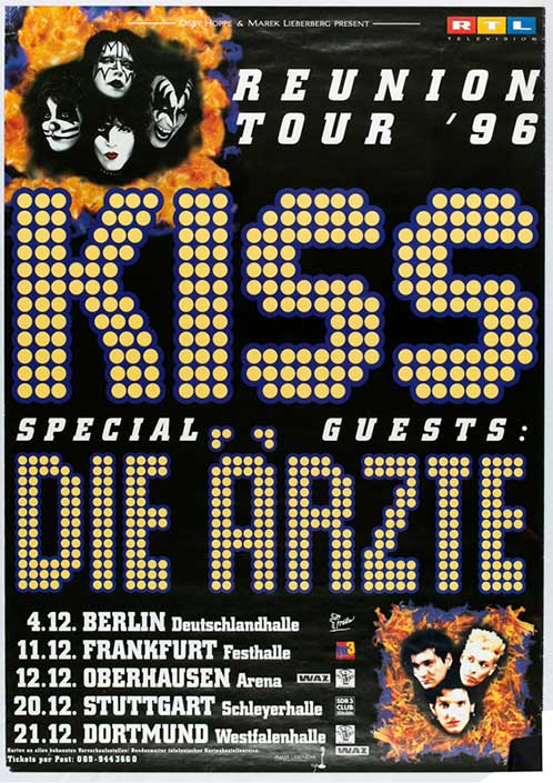 Poster from Oberhausen, Germany 12 December 1996 show