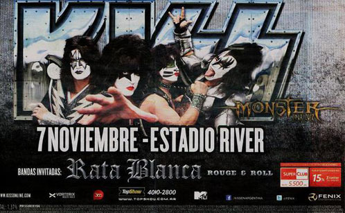 Poster from 07 November 2012 show Buenos Aires, Argentina
