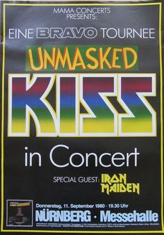 Poster from Nuremburg, West Germany 11 September 1980 show
