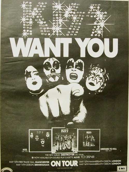 Poster from London, England 16 May 1976 show