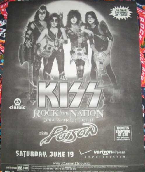 Poster from Irvine (Los Angeles), CA, USA 19 June 2004 show