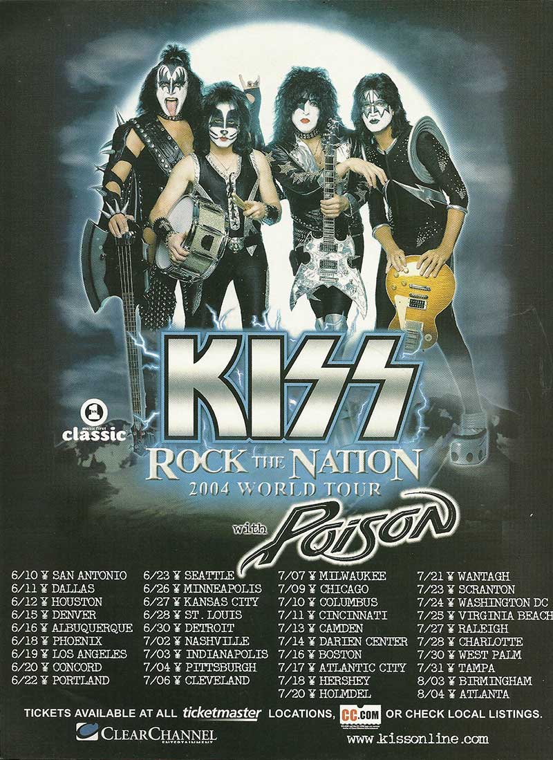 Poster from Camden, NJ (Philadelphia, PA), USA 13 July 2004 show
