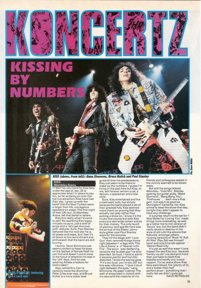 Review from London, England 24 September 1988 show