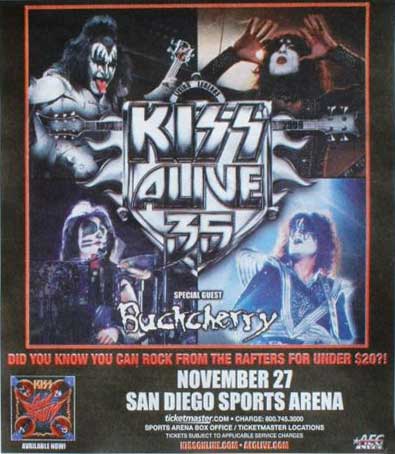 Poster from 27 November 2009 show San Diego, CA, USA