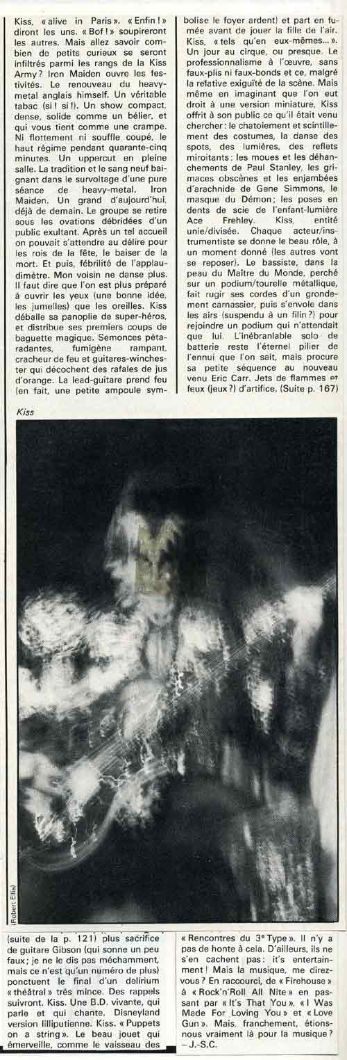 Review from 27 September 1980 show Paris, France