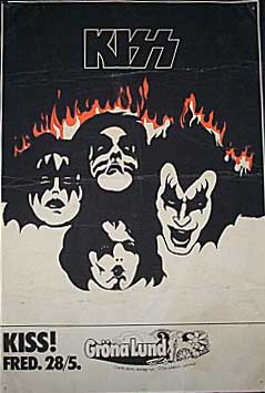 Poster from 28 May 1976 show Stockholm, Sweden