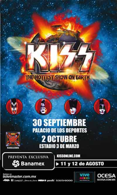 Poster from Guadalajara, Mexico 02 October 2010 show