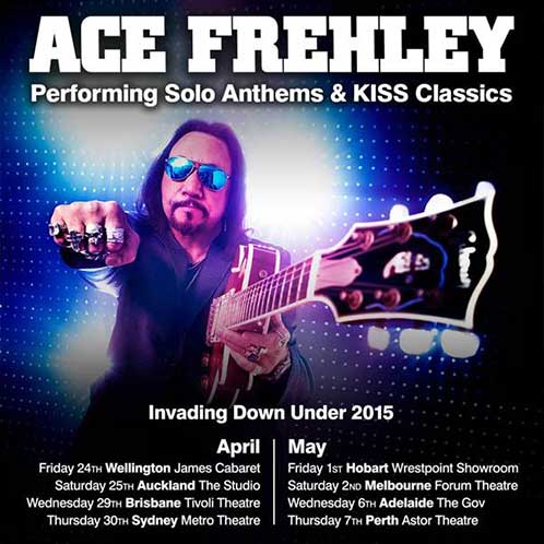 Poster from Ace Frehley Sydney, Australia 30 April 2015 show