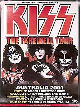 Poster from 05 April 2001 show Melbourne, Australia