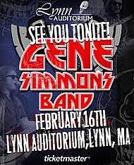 Poster from Gene Simmons Lynn, MA, USA 16 February 2018 show