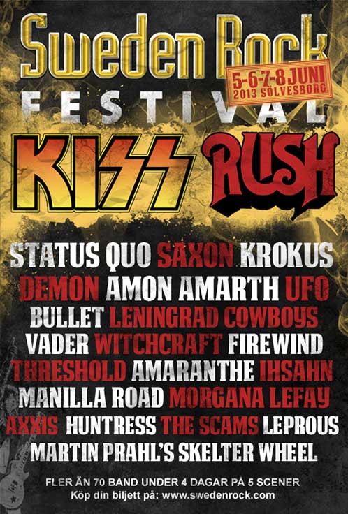 Poster from 06 June 2013 show Norje (Solvesborg), Sweden