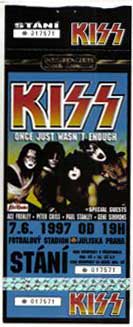 Ticket from Praha (Prague), Czech Republic 07 June 1997 show