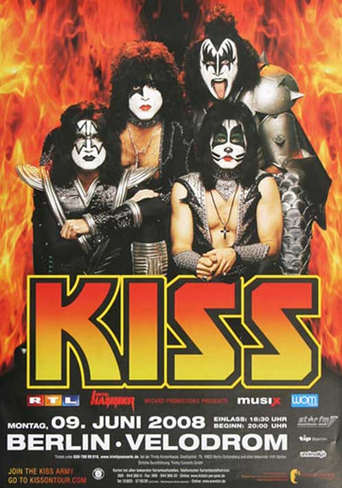 Poster from Berlin, Germany 09 June 2008 show