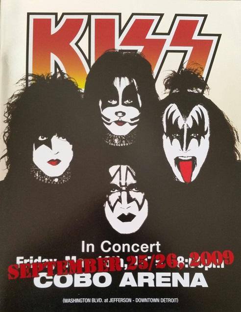 Poster from 25 September 2009 show Detroit, MI, USA