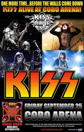 Poster from 25 September 2009 show Detroit, MI, USA