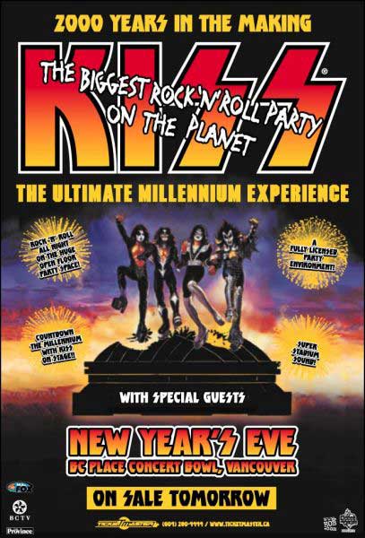 Poster from Vancouver, Canada 31 December 1999 show